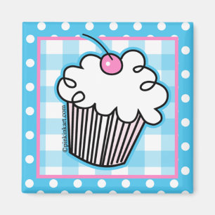 Süßer weißer Kuchen-Küchen-Magnet Magnet