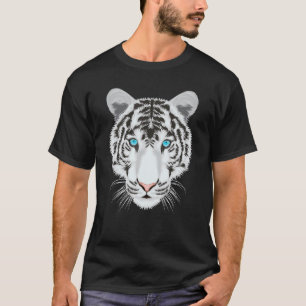 süßer weißer Tiger Gesicht blaue Augen Liebhaber g T-Shirt