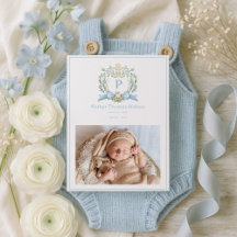 Süßer Welpe Blaues Band Wappen | Baby Junge