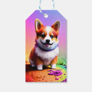 Süßer Welpe Corgi Hund-36475 Geschenkanhänger