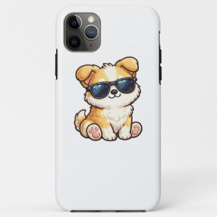 Süßer Welpe mit Sonnenbrille Kawaii Design Case-Mate iPhone Hülle