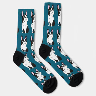 Süßer Welpe, mittel dunkelblau Socken