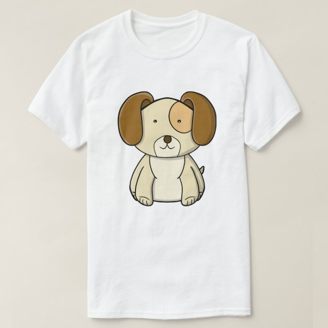 Süßer Welpe T-Shirt (Design vorne)