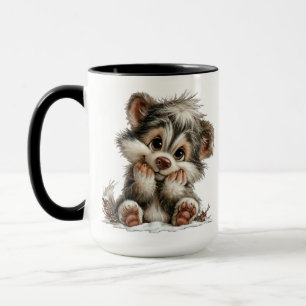 Süßer Welpe Tasse