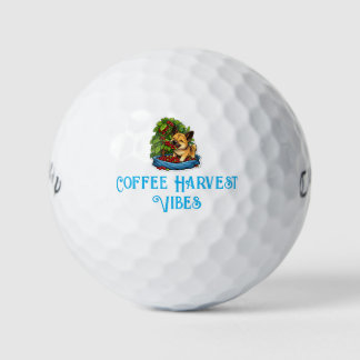 Süßer Welpen-Kaffeeernte Golfball