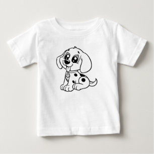 Süßer Welpen-Kinder süßer Hund lustiges Haustier Baby T-shirt