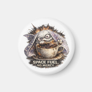 Süßer Weltraum-Treibstoff-Hasen-Kaffee-Halloween-Z Magnet