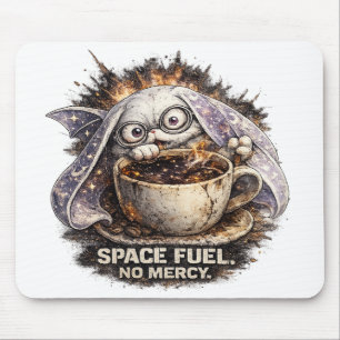 Süßer Weltraum-Treibstoff-Hasen-Kaffee-Halloween-Z Mousepad