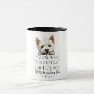 Süßer Westie-Hund Lustiger Benutzerdefinierter Tasse