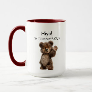Süßer winkender Bär Tasse