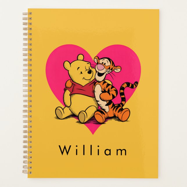 Süßer Winnie Puuh & Tigger Planer (Vorderseite)