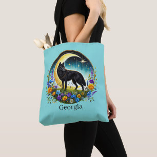 Süßer Winter-Saisonname Wolf  Tasche