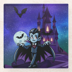 Süßer, wunderlicher Halloween-Vampir Glasuntersetzer