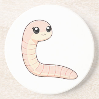 Süßer Wurm-Achterbahn Getränkeuntersetzer