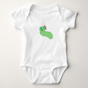 Süßer Wurm-Baby-Top Baby Strampler
