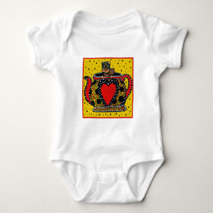 Süßer Yorkie Poo Baby Strampler