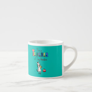 Süßer Zebralehrer Espressotasse