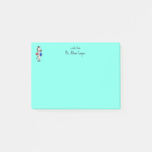 Süßer Zebralehrer  Post-it Klebezettel