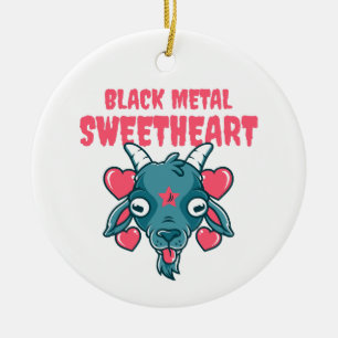 Süßer Ziegenkopf Baphomet Keramik Ornament