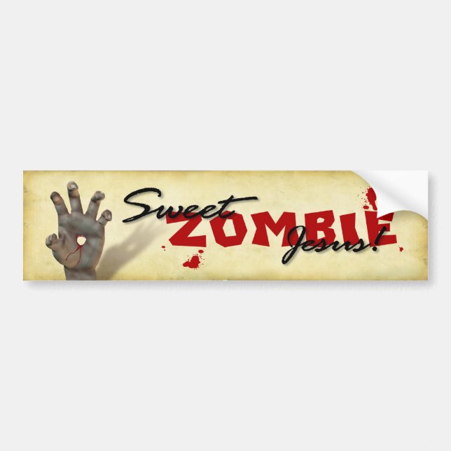 Süßer Zombie Jesus Autoaufkleber (Vorne)