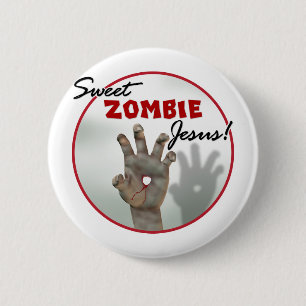 Süßer Zombie Jesus Button