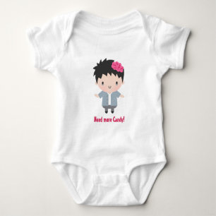 Süßer Zombie-Junge, Süßigkeiten, Baby-Halloween Baby Strampler
