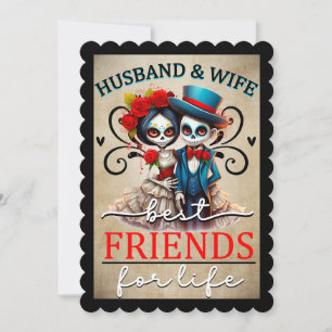 Süßer Zuckerschädel  Dankeskarte