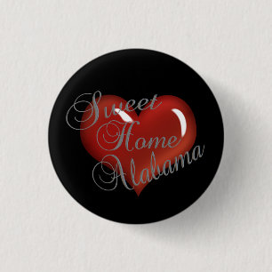 Süßer Zuhause-Alabama-Knopf Button