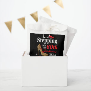 Süßes 60. Geburtstags-Geschenk individuell anpassb Geschenktütchen