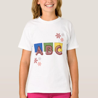 Süßes ABC-Kinder-Lern-T-Shirt Buntes Alphabet D T-Shirt