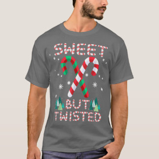 Süßes, aber geflecktes Candy Cane Süßigkeiten Cand T-Shirt