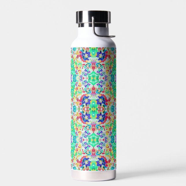 Süßes abstraktes Blumenmuster Trinkflasche (Links)
