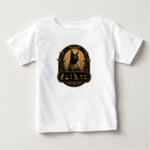 Süßes ägyptisches Pharaonen-Schwarzkatzen-T-Shirt Baby T-shirt
