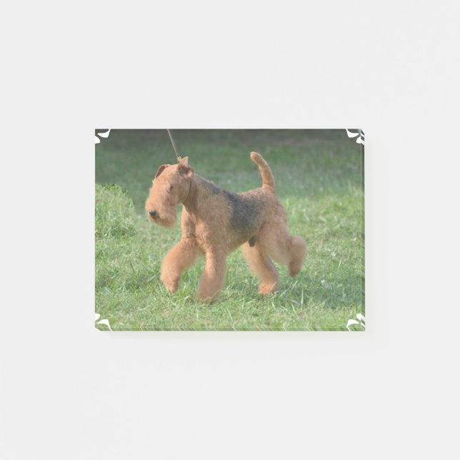 Süßes Airdale Terrier Post-it Klebezettel (Vorderseite)