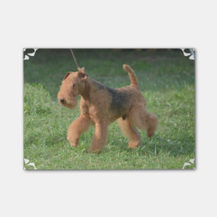 Süßes Airdale Terrier Post-it Klebezettel