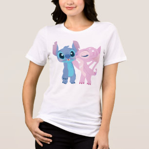 Süßes Alien-Paar Digitale Illustration Tri-Blend Shirt