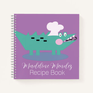 Süßes Alligator-Bäcker-Rezept für Kinder  Notizbuch