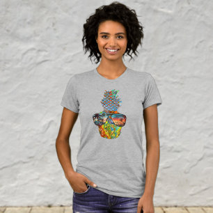 Süßes Ananas mit Sonnenbrille Grafik T-Shirt