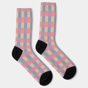 Süßes, angenehmes Karomuster Socken