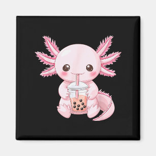 Süßes Anime-Axolotl-Boba  Magnet