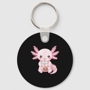 Süßes Anime-Axolotl-Boba Schlüsselanhänger