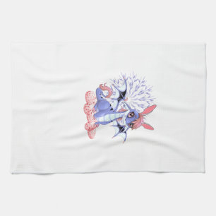Süßes Anime-Drache-Hasen-Ostern-Shirt Kleinkind Mä Geschirrtuch