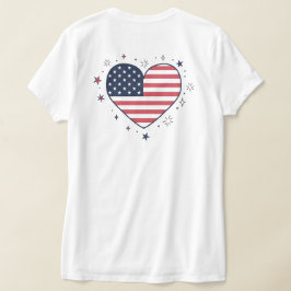 Süßes Anime-Mädchen 4. Juli - USA-Herz & Wunderker T-Shirt