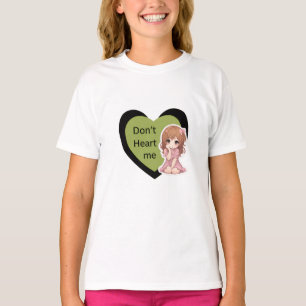 Süßes Anime-Mädchen Grafik T-Shirt für jugendliche