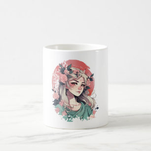 Süßes Anime-Mädchen Kaffeetasse