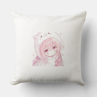 Süßes Anime-Mädchen Kissen