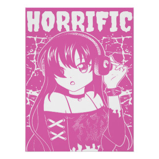 Süßes Anime-Mädchen Poster
