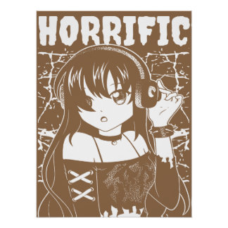 Süßes Anime-Mädchen Poster