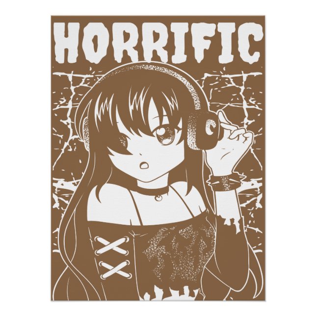 Süßes Anime-Mädchen  Poster (Vorderseite)