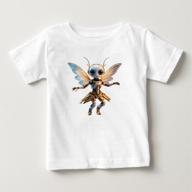 Süßes Ant-Mädchen Tanzroboter-Pixie Baby T-shirt (Vorderseite)